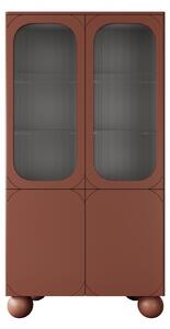 Cu două uși witryna Sonatia II pentru camera de zi 100 cm - burgundy