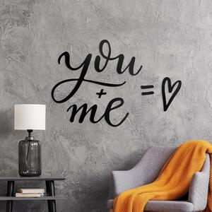 DUBLEZ | Inscripție scurtă în limba engleză pentru perete - You + Me