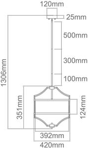 Orlicki Design Stesso lampă de tavan 4x15 W negru OR84153