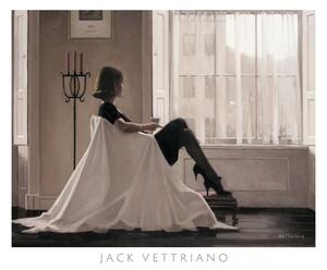 In Thoughts Of You - Retrospective Print Exhibition, 1996 Reproducere, Jack Vettriano, (80 x 60 cm)