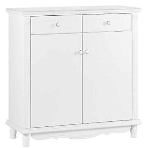 Dulap lemn masiv alb Pantofi Elizabeth, 95 × 39 × 98 cm