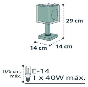 Dalber D-74551 - Veioză de masă copii PIRATES 1xE14/40W/230V
