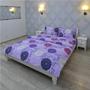 Lenjerie pentru 2 persoane TAHAGOV Ultrasleep XXL, bumbac 100%, mov