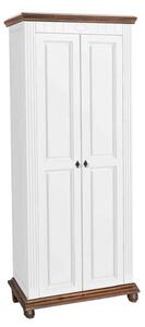 Dulap lemn masiv alb Hol Sonya -Maro, 71 × 41 × 193 cm