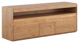 Comodă TV stejar masiv Dominic, 165 × 44 × 63 cm