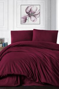 Lenjerie de pat de lux din flanelă Solid rosu 140x200 cm