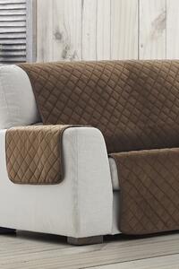 Husă de catifea pentru canapea cu trei locuri Velvet maro 160x50 cm