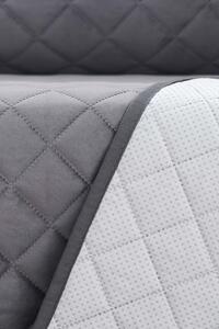 Husă de catifea pentru canapea colțar Velvet gri închis - partea dreaptă gri-inchis 40x50 cm