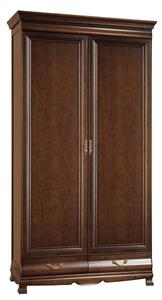 Dulap lemn masiv nuc Harper 2 Uși, 111,2 × 66,6 × 215,5 cm