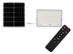 Proiector LED solar de exterior LED/30W/3,2V 6400K alb + telecomandă