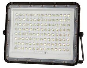 Proiector LED solar de exterior LED/20W/3,2V 6400K negru + telecomandă
