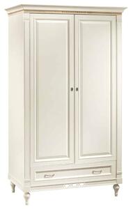 Dulap lemn masiv crem Provence -Natur, 123 × 64 × 210 cm