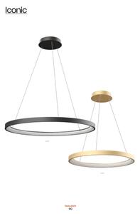 Lustră LED dimabilă pe cablu Redo 01-2674 ICONIC LED/50W/230V d. 58 cm negru