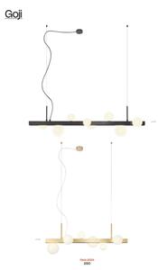 Lustră pe cablu Redo 01-2377 GOJI 8xG9/28W/230V negru
