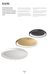 Plafonieră LED dimabilă Redo 01-2668 LED/40W/230V d. 48 cm negru