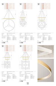 Aplică LED dimabilă Redo 01-2817 FEBE LED/24W/230V auriu