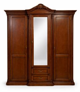 Dulap lemn masiv Briston 3 usi 2 sertare: L 178 x A 65 x H 233 cm
