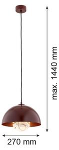 Lustră pe cablu Argon 8444 PIAVA 1xE14/7W/230V maro