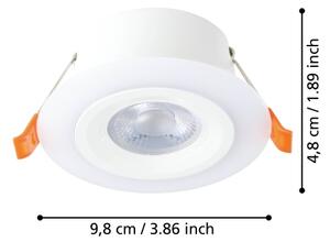 Eglo CALONGE – set de 3 spoturi LED încastrate, 3xLED/4,8W/230V, alb