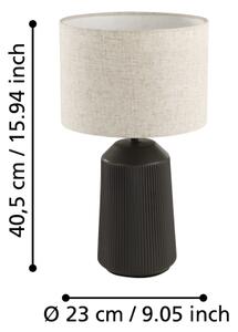 Lampă de masă Eglo 900824 CAPALBIO 1xE27/40W/230V gri