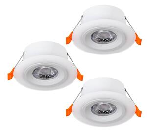 Eglo CALONGE – set de 3 spoturi LED încastrate, 3xLED/4,8W/230V, alb