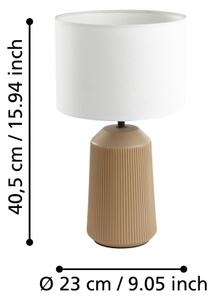 Lampă de masă Eglo 900823 CAPALBIO 1xE27/40W/230V crem