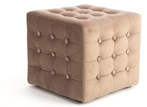 Taburet lemn masiv Ignacio 40x45 cm Bej