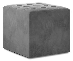 Taburet lemn masiv gri Martino 41x40 cm