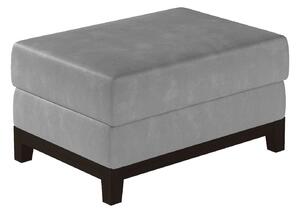 Taburet lemn masiv gri Lorenz /Negru, 100 × 70 × 41 cm