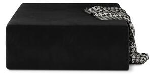 Taburet lemn masiv Sancho Patrat Negru, 83 × 83 × 42 cm