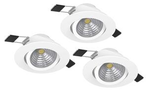SET 3x corp de iluminat LED dimabil Eglo 900745 SALICETO 3xLED/6W/230V alb