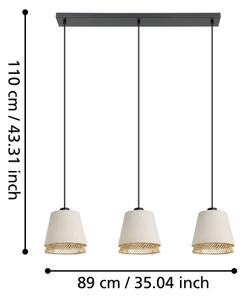 Lustră pe cablu Eglo 43976 TABLEY 3xE27/40W/230V