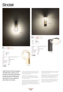 Aplică LED Redo 01-3240 SINCLAIR LED/6,5W/230V CRI 93 IP21 negru