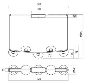 Lustră LED dimabilă pe cablu Redo 01-3244 SINCLAIR LED/35W/230V CRI 93 IP21