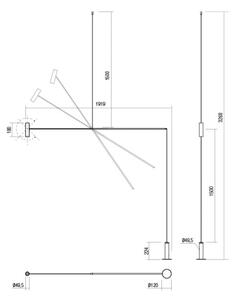 Lampadar LED dimabil Redo 01-2695 PICAS LED/12W/230V negru
