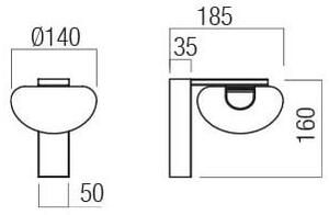 Aplică LED Redo 01-3241 SINCLAIR LED/6,5W/230V CRI 93 IP21 auriu
