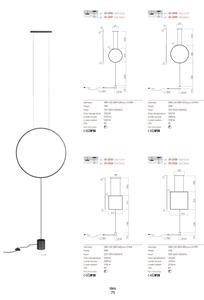 Lampadar Redo 01-2134 SLICK LED/28W/230V negru