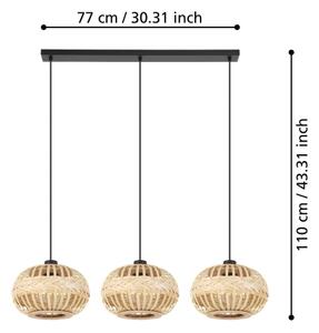 Lustră pe cablu Eglo 43863 AMSFIELD 3xE27/40W/230V