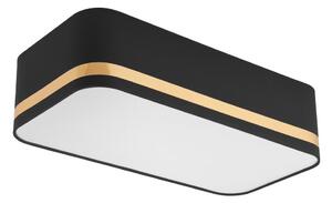 Plafonieră SIRJA SQUARE STRIPE 2xE27/15W/230V negru/auriu