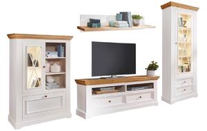 Set lemn masiv alb-natur Living Iris Model B