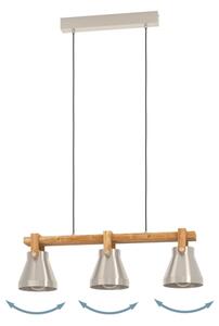 Lustră pe cablu CAWTON Eglo 43952 3xE27/40W/230V