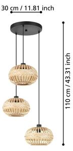 Lustră pe cablu Eglo 43864 AMSFIELD 3xE27/40W/230V d. 48 cm
