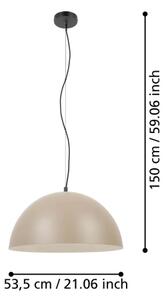 Lustră pe cablu Eglo 900696 GAETANO 1xE27/40W/230V bej