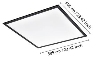 Plafonieră LED Eglo 900819 SALOBRENA LED/33W/230V 60x60 cm negru
