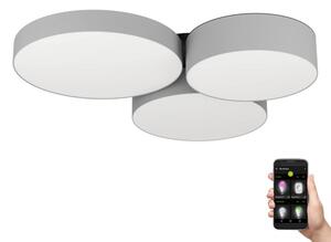 Plafonieră LED RGBW dimabilă Eglo 900855 BARBANO-Z 3xLED/7,5W/230V gri