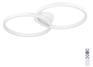 Plafonieră LED RGBW dimabilă Eglo 900954 AMANDOLO 19,5W/230V alb + telecomandă