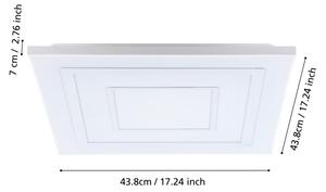 Plafonieră RGBW dimabilă Eglo 900959 ALBARCA LED/18W/230V + telecomandă