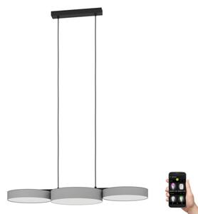 Lustră LED RGBW dimabilă pe cablu Eglo 900856 BARBANO-Z 3xLED/7,5W/230V gri