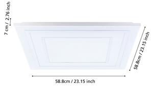 Plafonieră LED RGBW dimabilă Eglo 900961 ALBARCA LED/29W/230V + telecomandă
