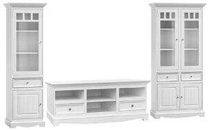 Set lemn masiv alb Living Linea